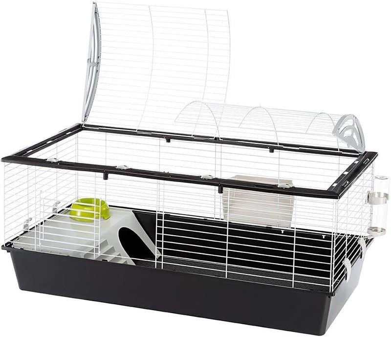 FERPLAST Nagetierkäfig CASITA 120 für Kaninchen, Meerschweinchen, Meerschweinchen, aus Metall, inklu