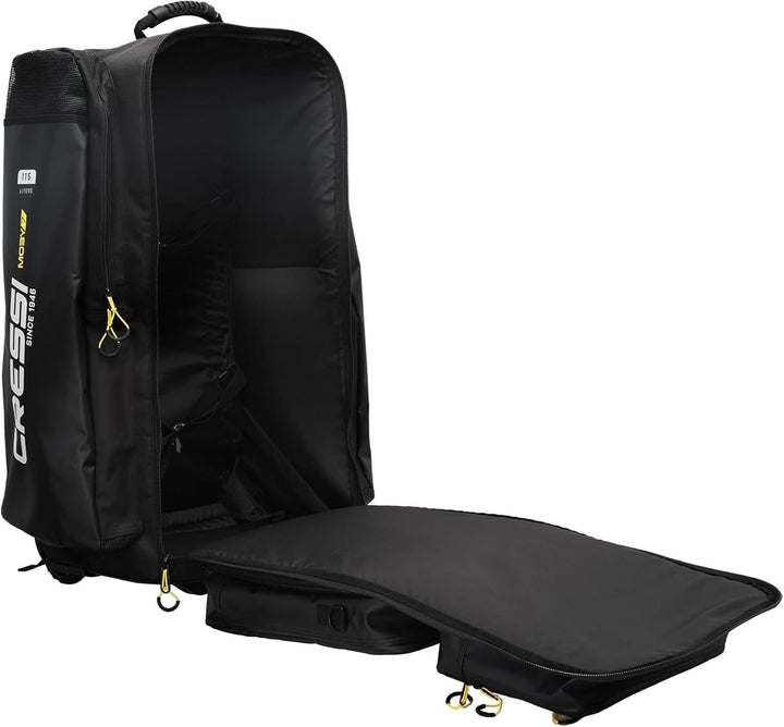 CRESSI Trolley Bag, Schwarz/Gelb