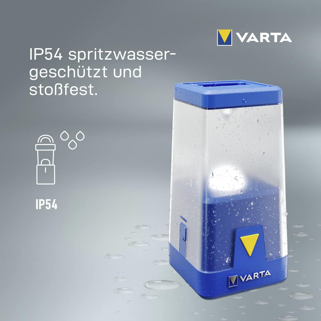 VARTA Campinglampe LED, Outdoor Ambiance L20 Camping Laterne mit Dimmfunktion und verschiedenen Farb