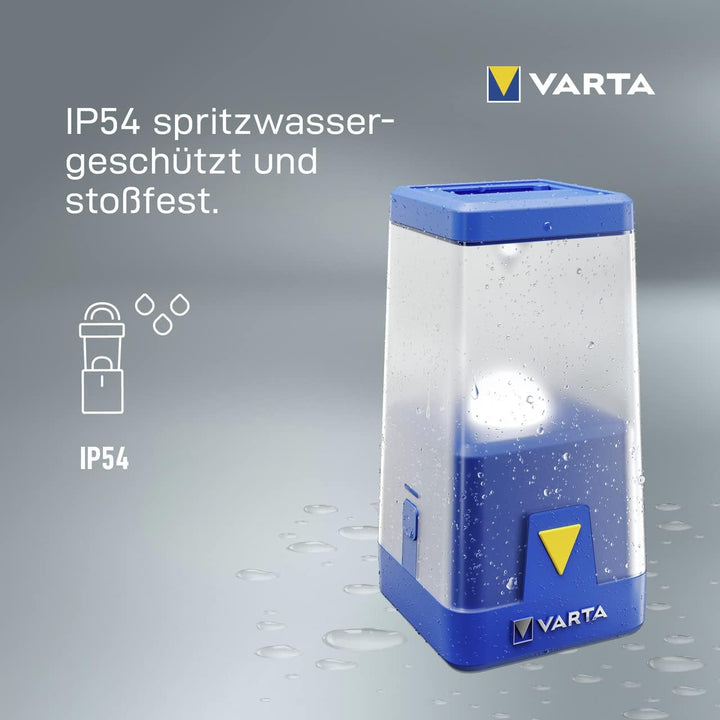 VARTA Campinglampe LED, Outdoor Ambiance L20 Camping Laterne mit Dimmfunktion und verschiedenen Farb