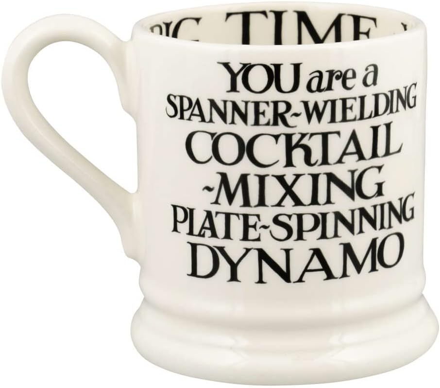 Emma Bridgewater Handgefertigter Keramik-Toast-King & Queen-Set, 2 Stück, für Kaffee und Tee