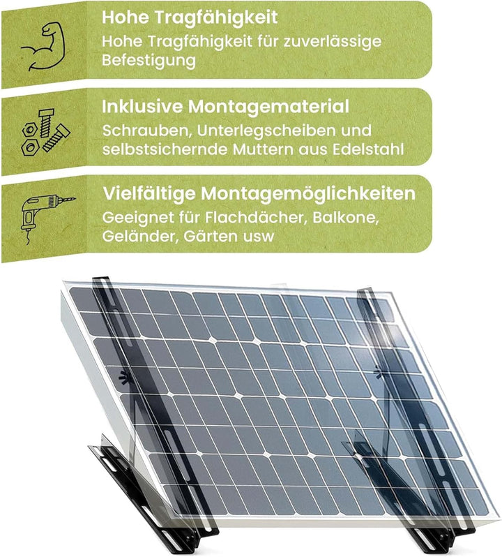 Offgridtec 200W Garten-Solaranlage mit 12V AGM Akku und 500W Wechselrichter, 200W