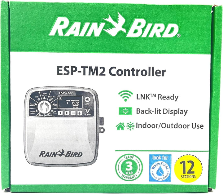 Rain Bird Steuergerät ESP-TM2 230V 12 Stationen für Innen u. Aussen