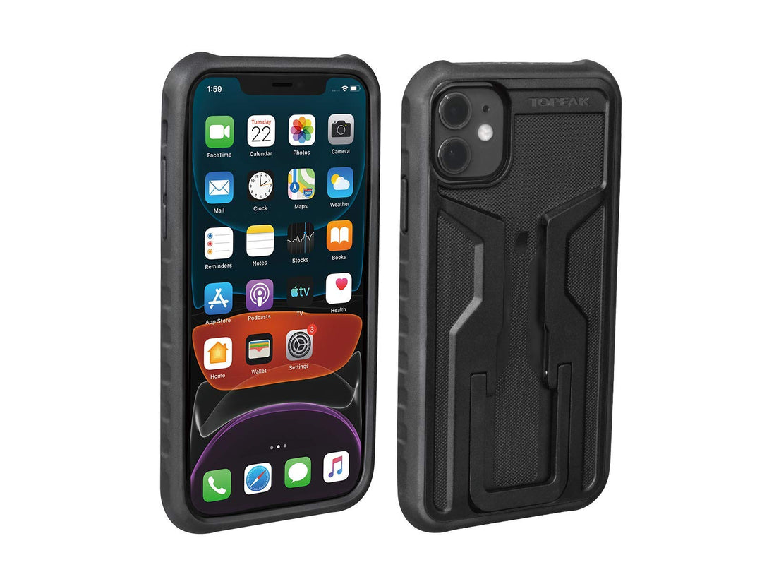 Topeak Unisex – Erwachsene RideCare für iPhone 11 Smartphonehülle, schwarz-grau, ohne Halter