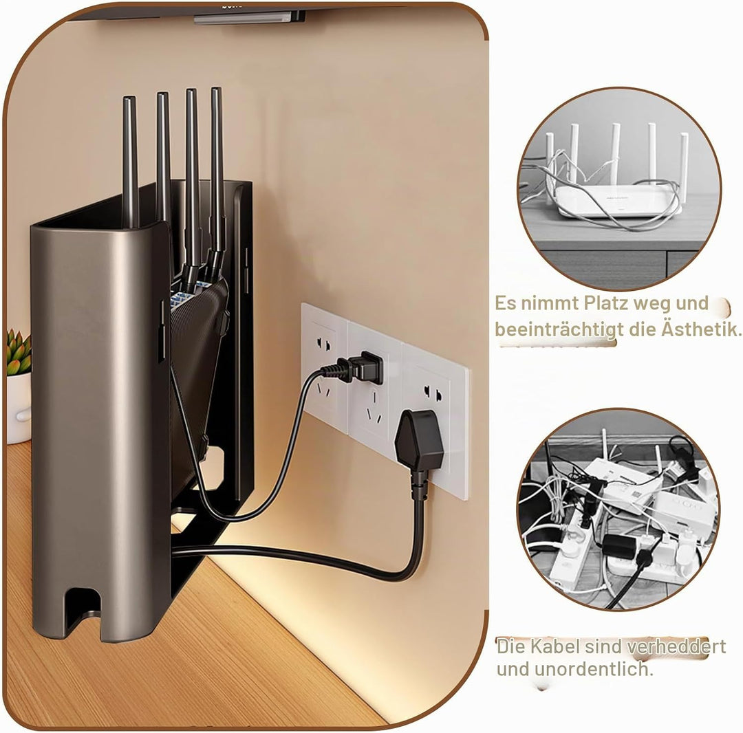 Router-Schrank – Aufbewahrungsbox – Versteck – Router-Box – Wandbox – Wandgehäuse – WLAN-Regal – WiF