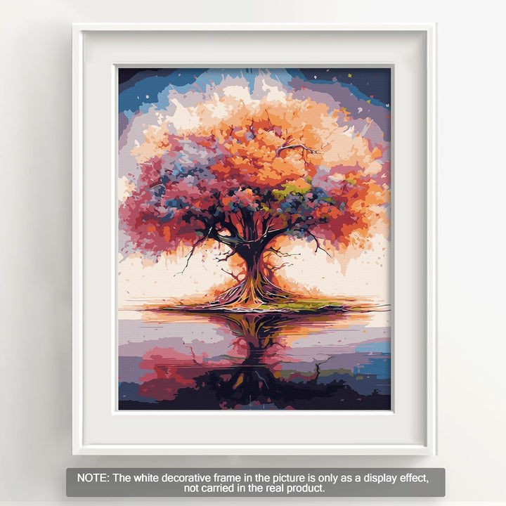 Bougimal Malen Nach Zahlen Erwachsene Landschaft ohne Rahmen inklusive Pinsel und Acrylfarben - 40 x