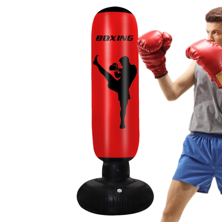4 Pcs Aufblasbarer Boxsack für Erwachsene - 67in Stand-Kickbox-Tasche,Boxtrainingsgerät, Optimale Kr