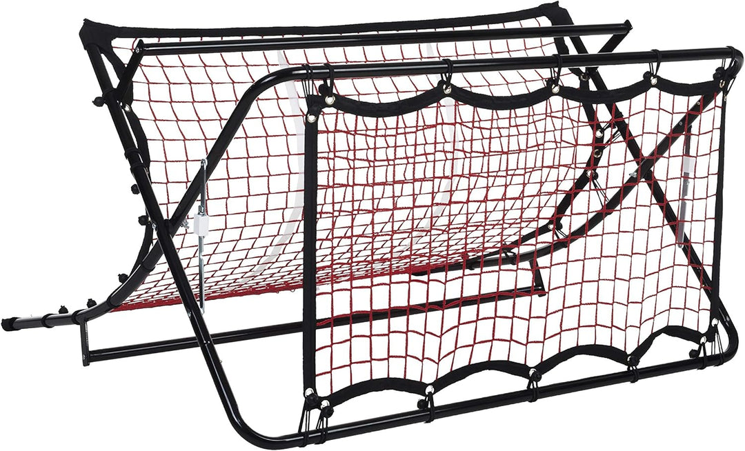 Pure 2Improve Unisex Soccer Trampolin Rebounder, Schwarz/Rot, 111.7 cm/105.5 x 63.5 cm