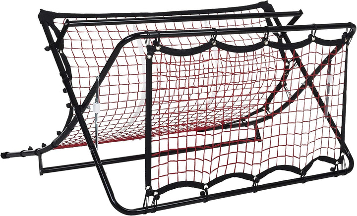Pure 2Improve Unisex Soccer Trampolin Rebounder, Schwarz/Rot, 111.7 cm/105.5 x 63.5 cm