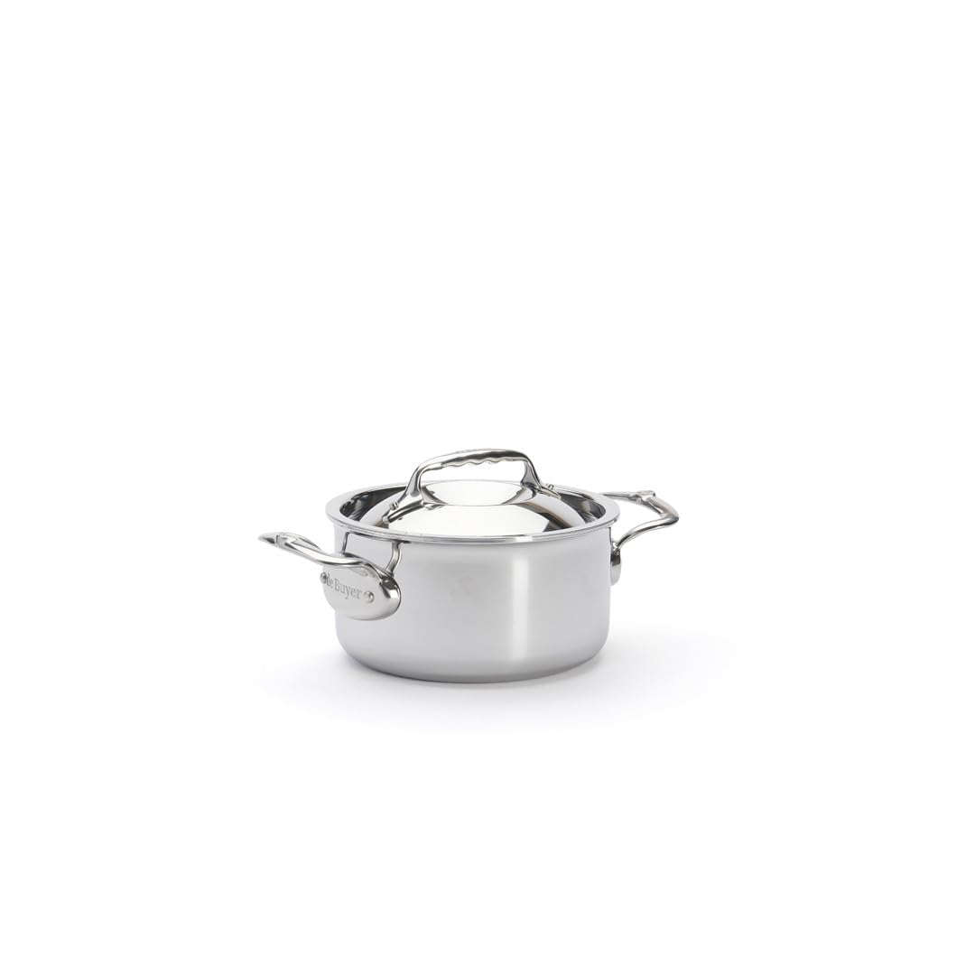 de Buyer - Kochtopf AFFINITY + Deckel - 16cm - 3742.16, Silber