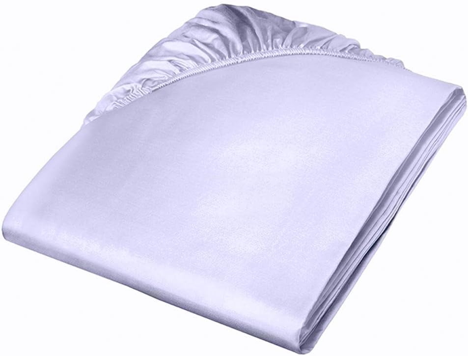 Fleuresse Colours Spannlaken, Uni-Mako-Satin, blau, cm 160 x 200 Helllavendel, 160 x 200 Helllavende