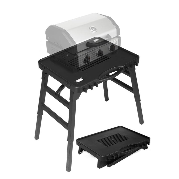 GFTIME Tragbarer Grillwagen für Enders Urban, Weber Q100/Q200/Q300, Ninja Woodfire, Burnhard Wayne –