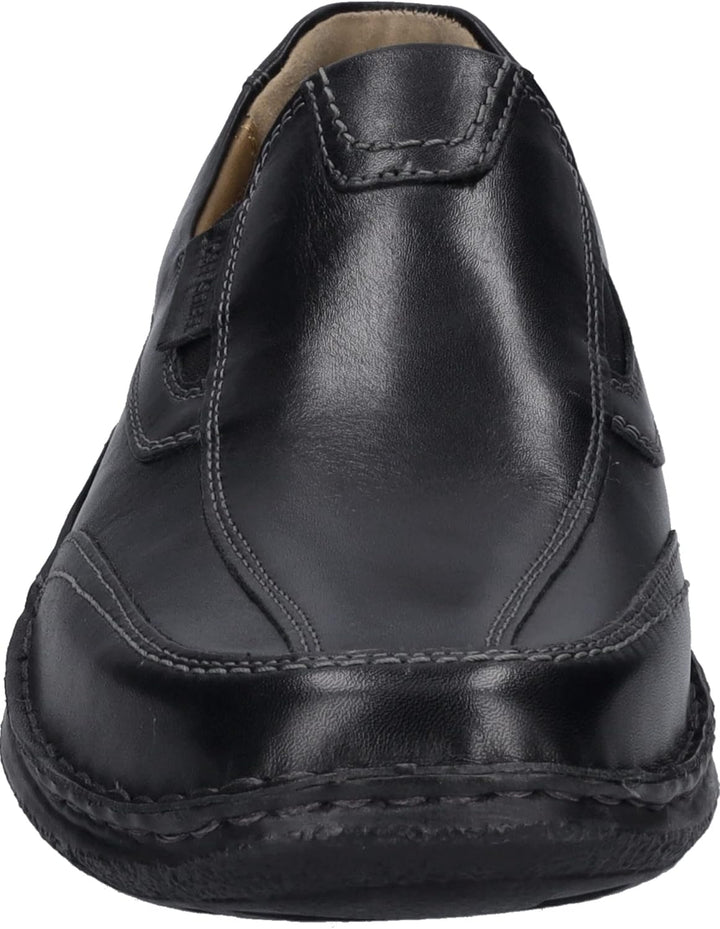 Josef Seibel Herren Slipper Anvers 67,Weite K (Extra weit),Wechselfussbett 39 EU Weit Schwarz, 39 EU
