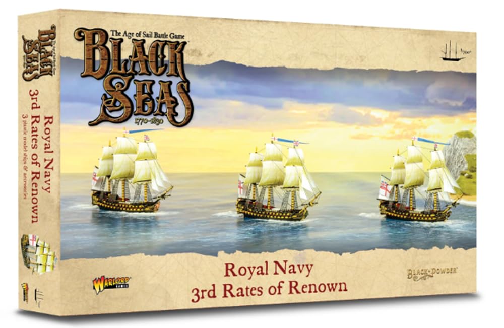 WarLord Black Seas The Age of Sail Royal Navy 3rd Rates of Renown for Black Seas Tischschiff, Kampfk