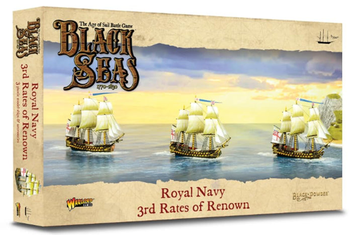 WarLord Black Seas The Age of Sail Royal Navy 3rd Rates of Renown for Black Seas Tischschiff, Kampfk