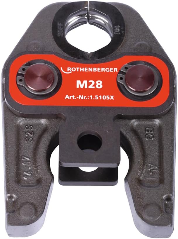 ROTHENBERGER 015105X Pressbacke Standard, M Pressbacken Kontur, 28mm Arbeitsbereich Durchmesser