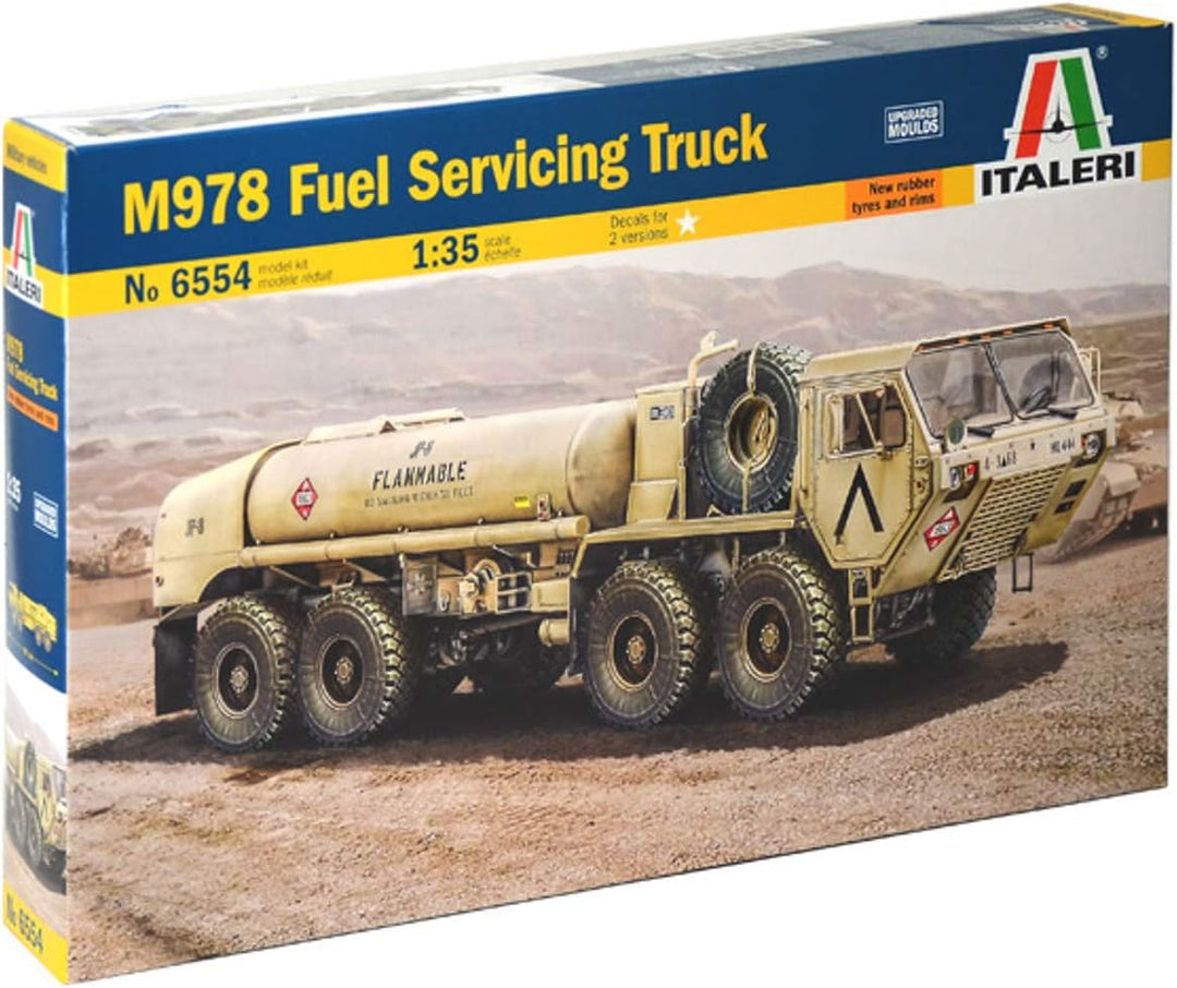 Italeri 510006554" 1:35 Mod. US M978 Fuel Service Truck Fahrzeug, Nicht bemalt