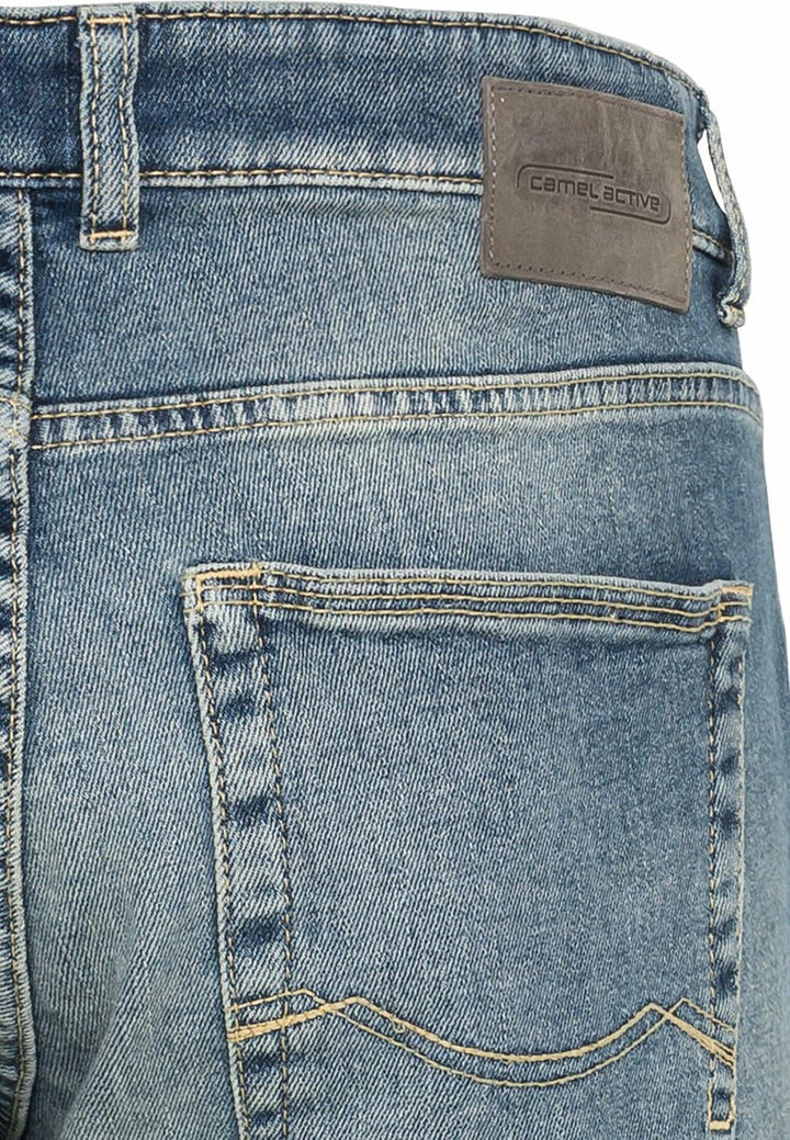 camel active Herren Slim Fit fleXXXactive® 5-Pocket Jeans 38W / 36L Indigo, 38W / 36L Indigo