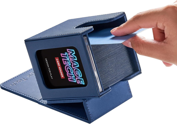 Mage Tech Commander Deck Box Lite - Kartendisplay mit Snap Card Holder & Abnehmbarer Abdeckung, Pass