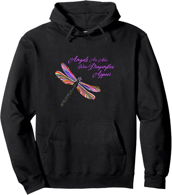 Engel erscheinen wenn Libellen in der Nähe sind - Geschenk Pullover Hoodie