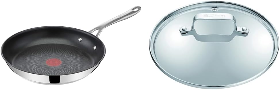 Tefal Jamie Oliver by Cook's Direct On Bratpfanne 24 cm & Oliver by Glasdeckel B89985 | 24 cm