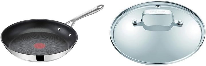 Tefal Jamie Oliver by Cook's Direct On Bratpfanne 24 cm & Oliver by Glasdeckel B89985 | 24 cm