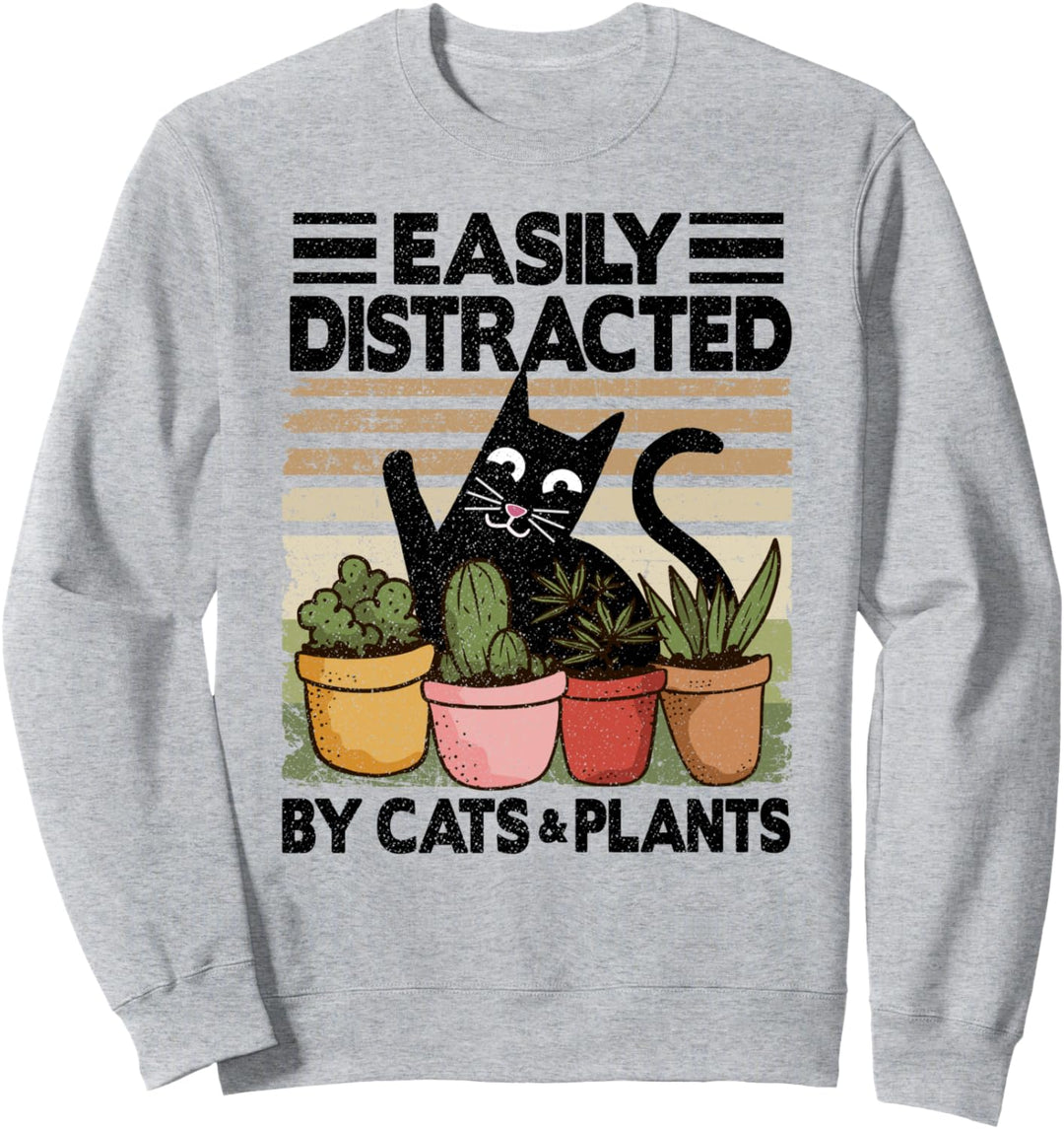 Lässt sich leicht von Katzen und Pflanzen ablenken Sweatshirt