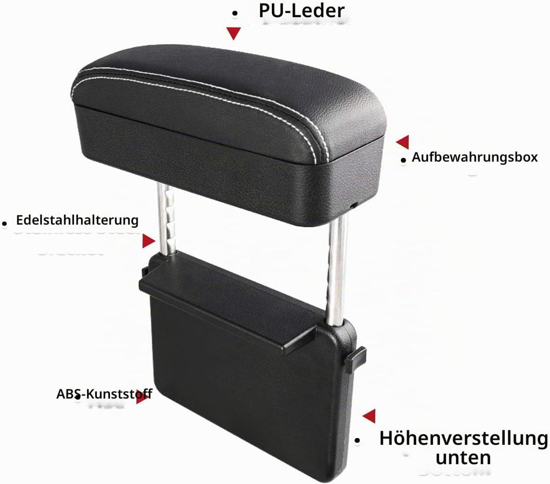 SHAOHAO Universal Armrest Extender, Armlehnenpolster Ellenbogenstütze Organizer, Adjustable Height C