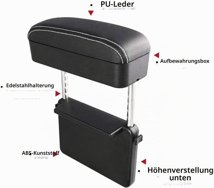 SHAOHAO Universal Armrest Extender, Armlehnenpolster Ellenbogenstütze Organizer, Adjustable Height C