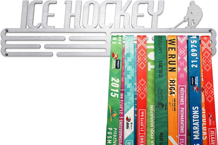 United Medals Ice Hockey Medaillenhalter Edelstahl | Medaillen Aufhänger | Medal Hanger Holder Displ