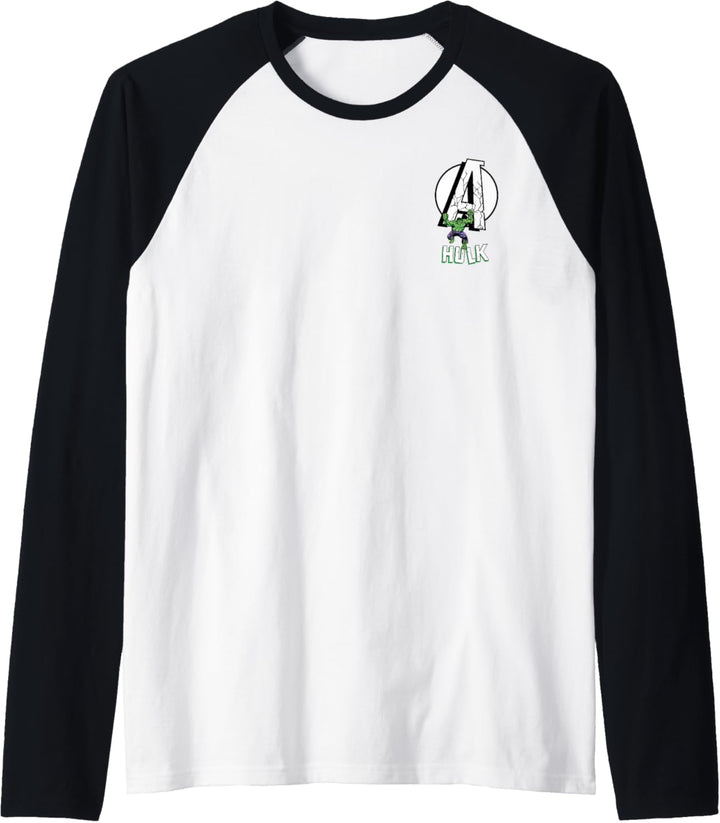 Marvel Avengers Hulk Pocket Logo Raglan