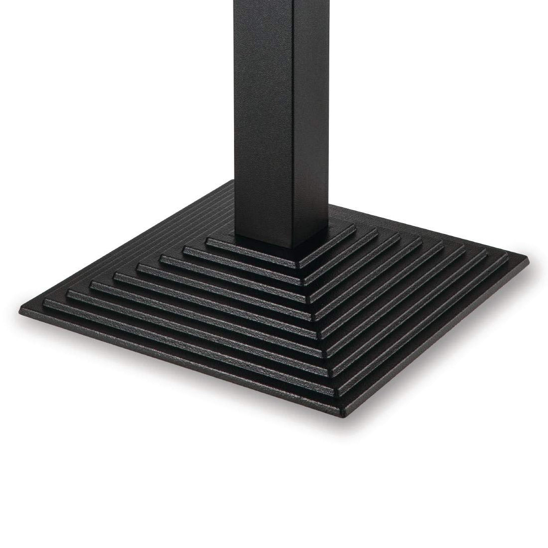 Bolero Gusseiserner quadratischer Tischfuss, schwarz, Abmessungen: 720(H)x 425(B)mm, Cafés Restauran