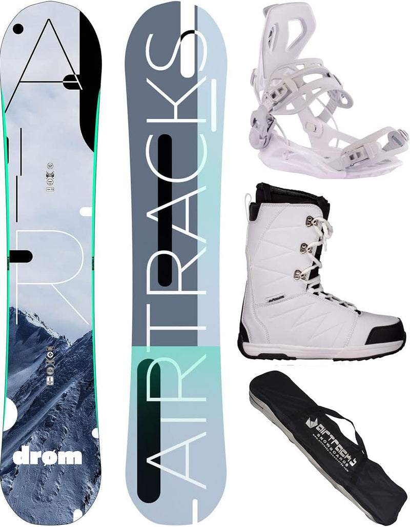 Airtracks Damen Snowboard-Set Drom Rocker + Bindung Master W Fastec + Boots + Sb Bag 140 145 150 155