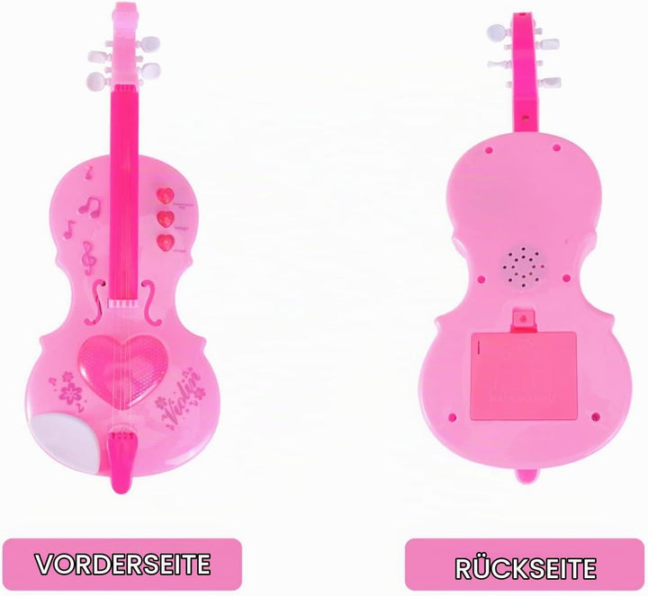 Kisangel Kunststoff Violine Spielzeug Kinder Rosa Violine Spielzeug Kinder e Kleine e Musik Musikins