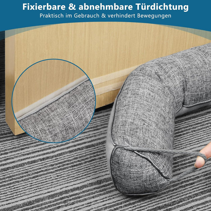 HooTown Zugluftstopper für türen, 92cm Schwerer Zugluftstopper tür Zugluftstopper Windstopper Türluf
