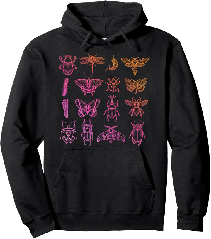 Insekten Sammler Biologe Entomologie Farbenfrohes Käfer Pullover Hoodie