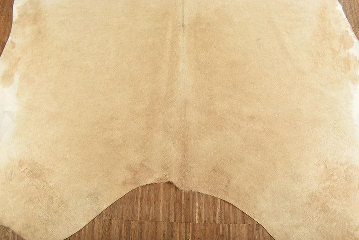 generisch Kuhfell Beige Natur Fell Teppich ca. 190 x 170 cm echtes Stierfell