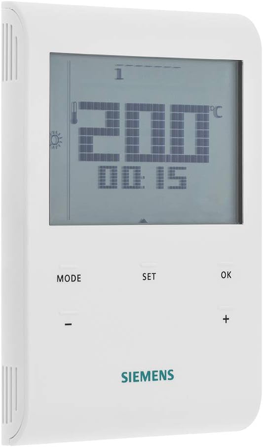 Siemens - RDE100 Raumthermostat mit Auto-Zeitschaltprogramm und LCD