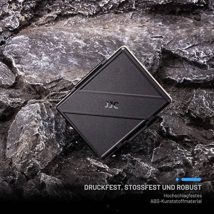 JJC SSD Speicherkarten Etui Tasche Aufbewahrung für 2,5 Zoll interne Solid State Drive, Wasserdicht