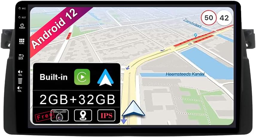 JOYX Android 9.0 Autoradio Passt für BMW E46 3er M3 320 325 Rover75 MG ZT In Dash Navigation | Rückf