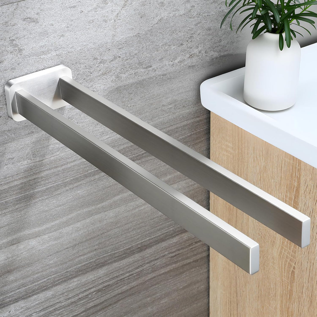 ZUNTO 40cm Wand Handtuchhalter Doppelt Edelstahl Handtuchstange, Wand Handtuchhaken Küche Handtuchst