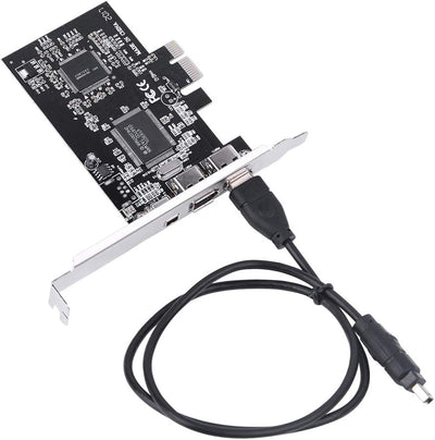 PCI-E Express-Karte mit 800 Mbit/s, 1394a IEEE 1394b-Controllerkarte mit Firewire-Kabel, für Video,