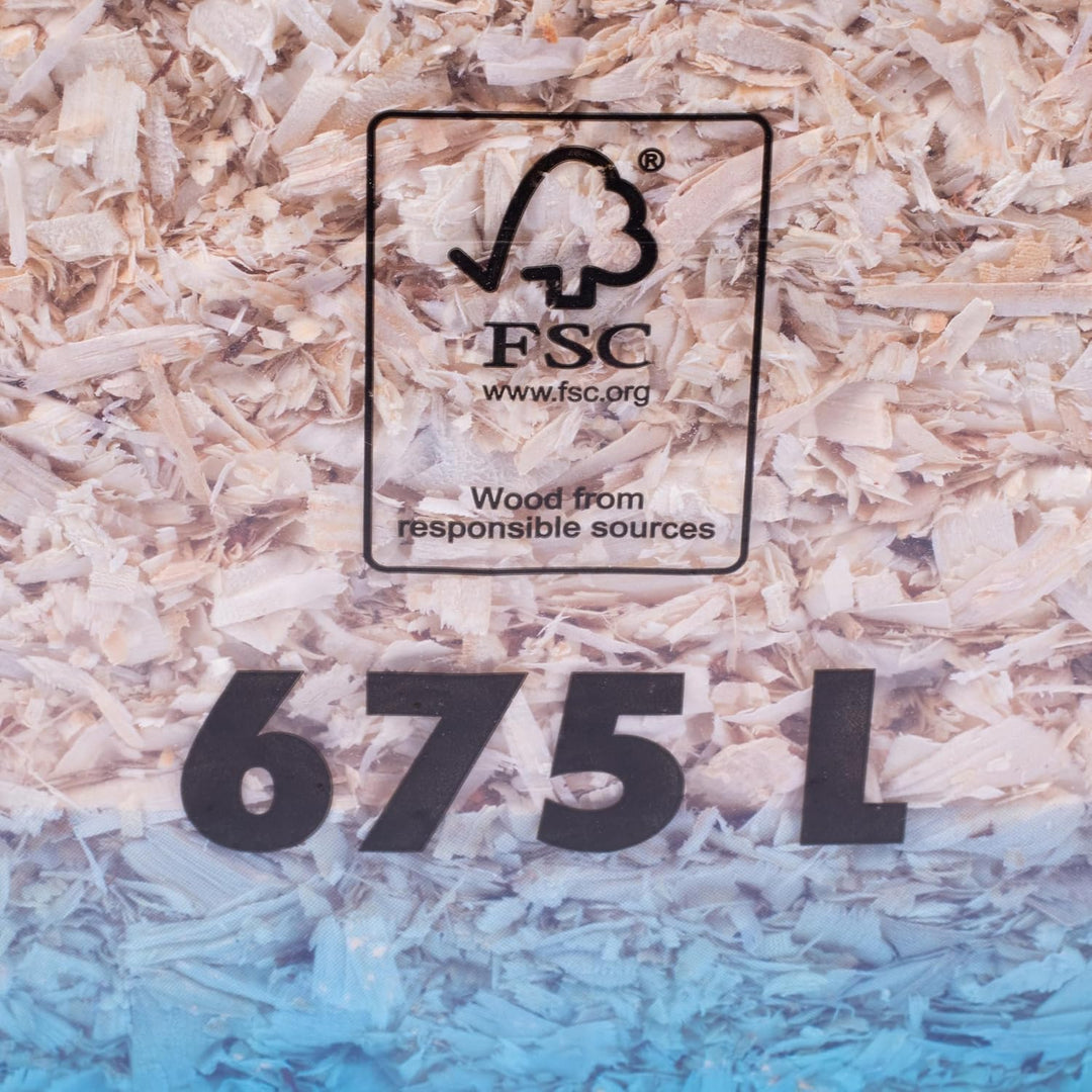 Hobelspäne Tiereinstreu 675 L – Holzspäne Sägespäne für Pferde Vieh Kleintiere – staubarm saugstark
