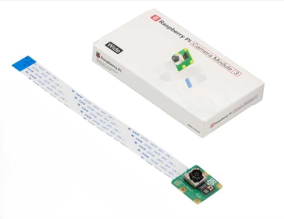 Raspberry Pi Kamera Modul 3, Wide Camera Module 3 Wide, 120° diagonaler Blickwinkel, IMX708 12-Megap