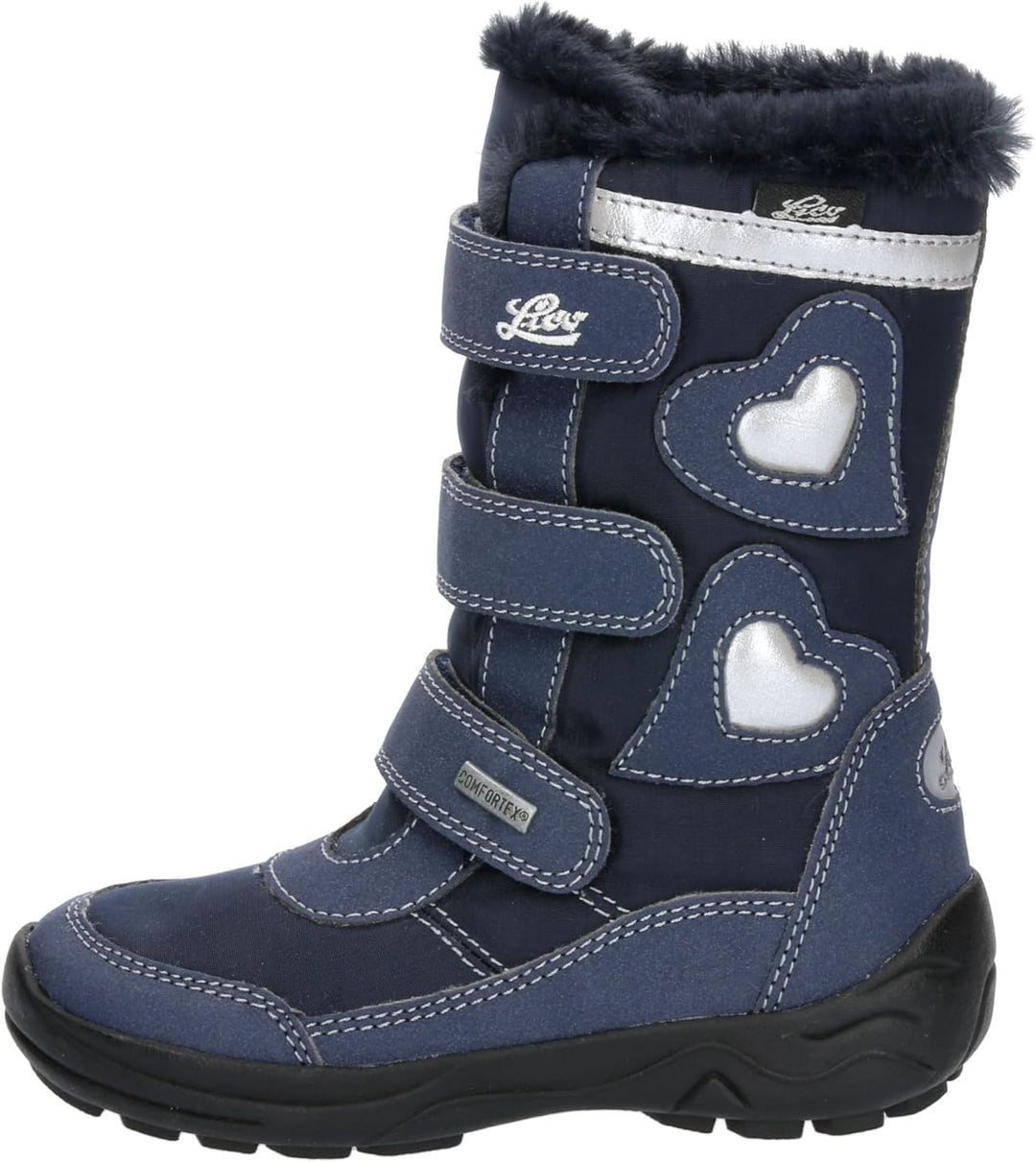 Lico Mädchen Ingra V Schneestiefel 25 EU Marine Silber, 25 EU Marine Silber