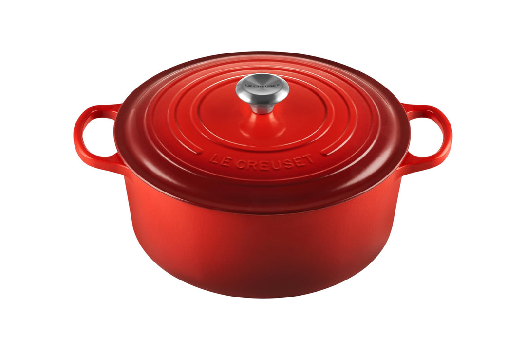 Le Creuset Signature Gusseisen-Bräter mit Deckel, Ø 30 cm, Rund, Für alle Herdarten und Induktion ge