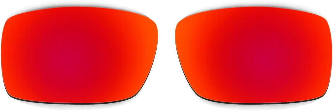 HKUCO Plus Mens Replacement Lenses For Oakley Gascan Red/Titanium Sunglasses