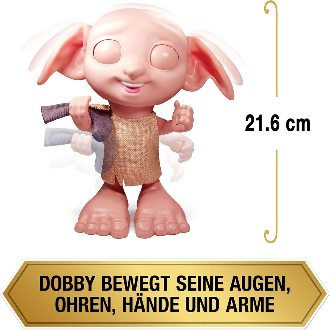 Wizarding World Harry Potter - Interaktiver Dobby Hauself Puppe mit über 30 Geräuschen, Sätzen und B