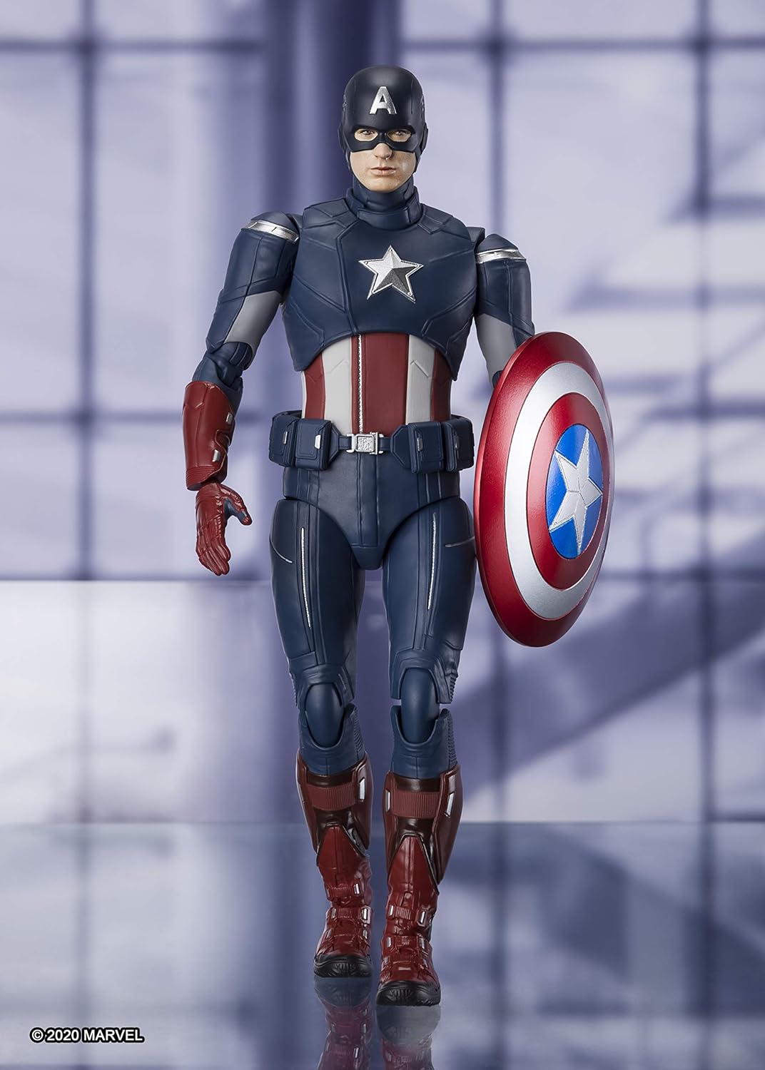 BANDAI Tamashii Nations Avengers: Endgame S.H. Figuarts Actionfigur Captain America Cap VS. Cap Edit