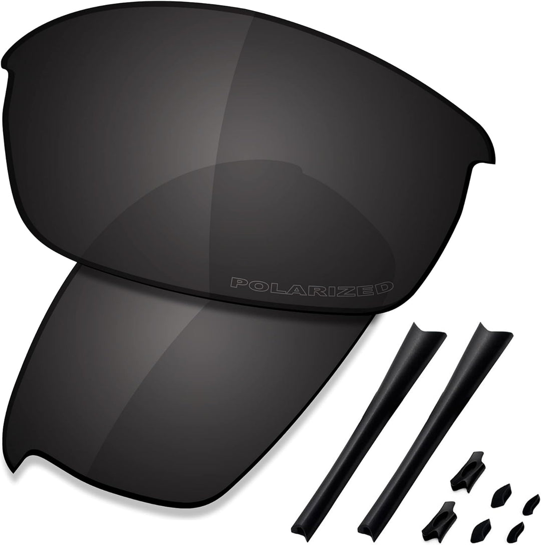 Saucer Premium-Ersatzgläser und Gummi-Kits für Oakley Flak Jacket Sonnenbrillen High Defense - Carbo